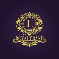  luxury gold logo concept