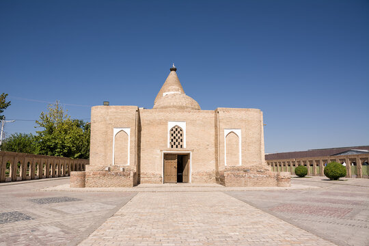 Chashma Ayub Mausoleum by day in Bukhara city, Uzbekistan