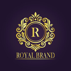  luxury gold logo concept