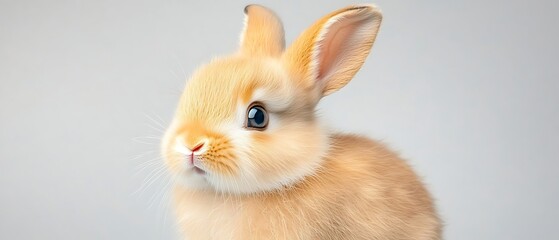 Obraz premium Cute Baby Bunny Studio Shot