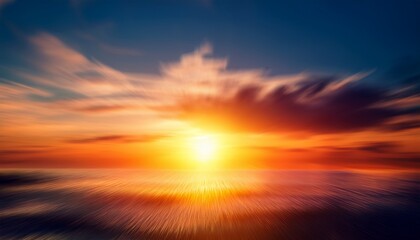 Fototapeta premium Abstract blurred sunset background