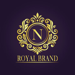  luxury gold logo concept