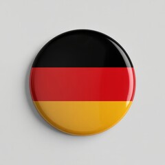 Obraz premium German Flag on Button Badge