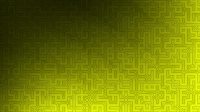 Dark yellow gradient creates an abstract pattern of yellow shapes like a hide and seek wall.