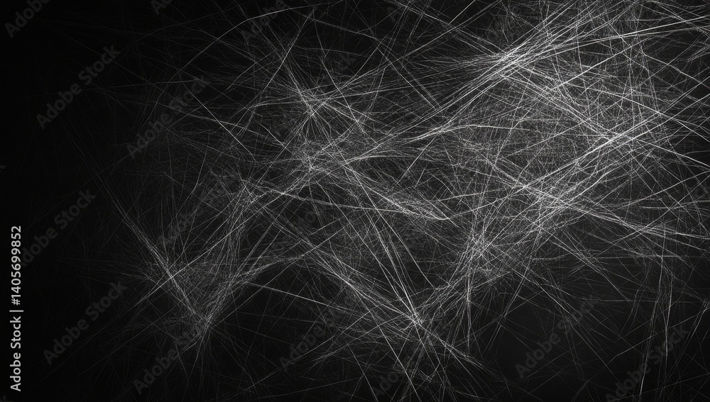 Poster abstract grayscale intricate network design