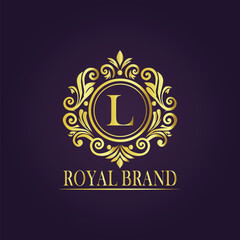  luxury gold logo concept