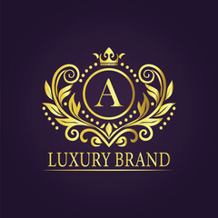  luxury gold logo concept