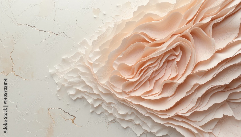 Poster creating intricate paper art designs studio workshop visual art close-up perspective craftsmanship a