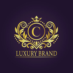  luxury gold logo concept