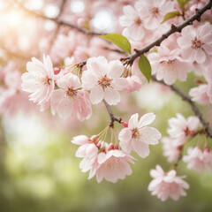 Naklejka premium pink cherry blossom