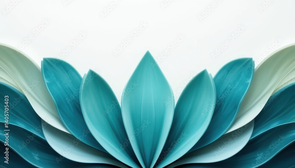 Poster elegant lotus petals design digital art abstract style calm environment close-up view serenity conce