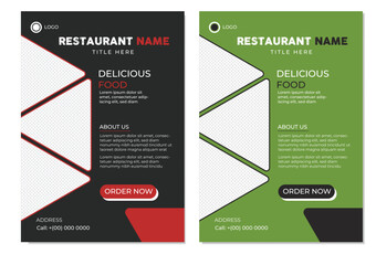 Creative Modern Fresh Clean Best Elegant Restaurant  Flyer Design Template