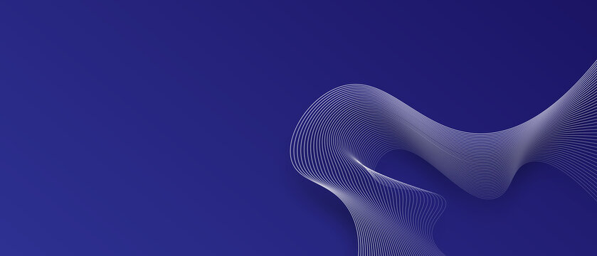 Modern technology abstract creative dynamin gradient wave line welcome banner background