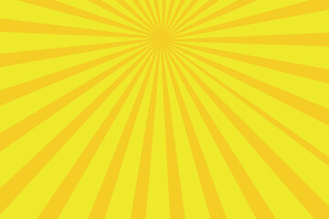 Vintage yellow sun rays retro background