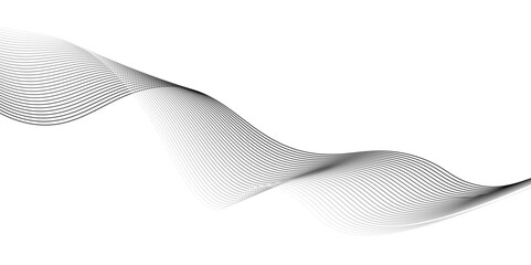 Background texture and pattern Image, Abstract black wave lines on white background, Abstract black wave lines on white background,grey wave on white background. Blending line background,