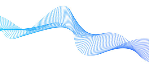 Modern cover design with blue wave lines on white background.Thin line wavy abstract vector background,Abstract blue wave lines pattern background.wave abstract stripe design,