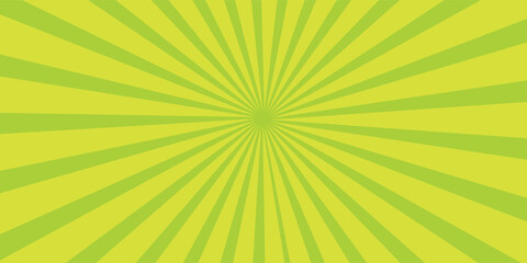 Abstract soft Green rays background. 