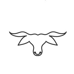 buffalo head icon without background