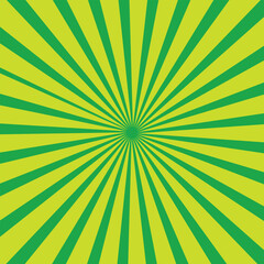 Obraz premium Abstract soft Green rays background. 