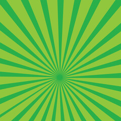 Abstract background of green and yellow rays