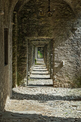 many stone doors creating illusion