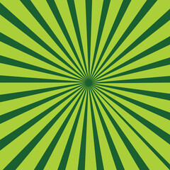 Fototapeta premium Abstract background of green and yellow rays