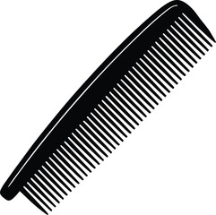 Comb Silhouette Black Vector | Hair, Grooming & Beauty Tool Shape
