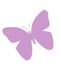 Butterfly clip art design on plain white transparent isolated background for card, shirt, hoodie, sweatshirt, apparel, tag, mug, icon, poster or badge