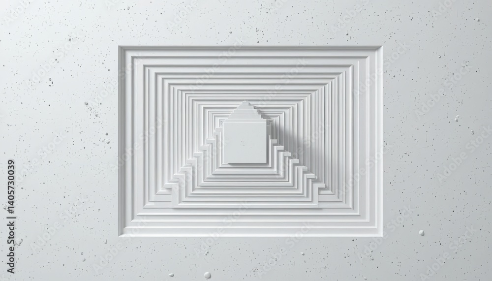 Poster abstract geometric design digital art minimalist style modern environment top-down view visual conce