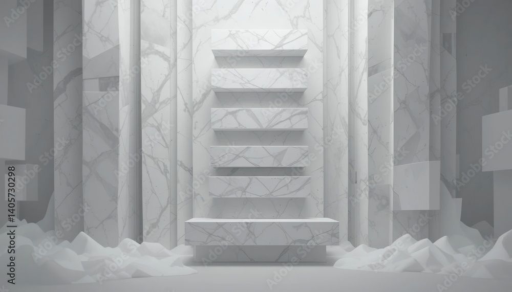 Aufkleber abstract marble structure displaying minimalist design in modern architecture creative interior calm