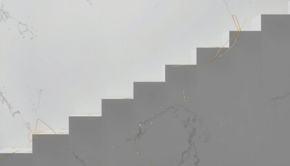 Ascending marble steps modern interior stairs design elegant environment top-down view contemporary architecture concept