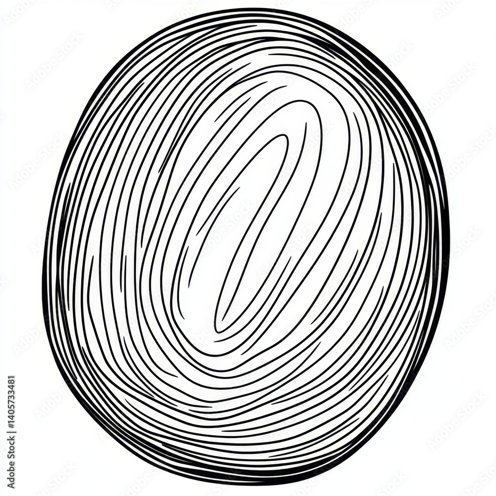 Poster abstract circular design with concentric lines