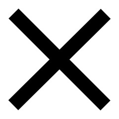 Obraz premium cross icon