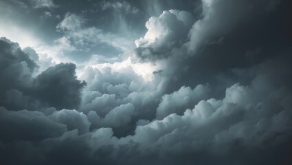 Obraz premium Overcast sky with rain