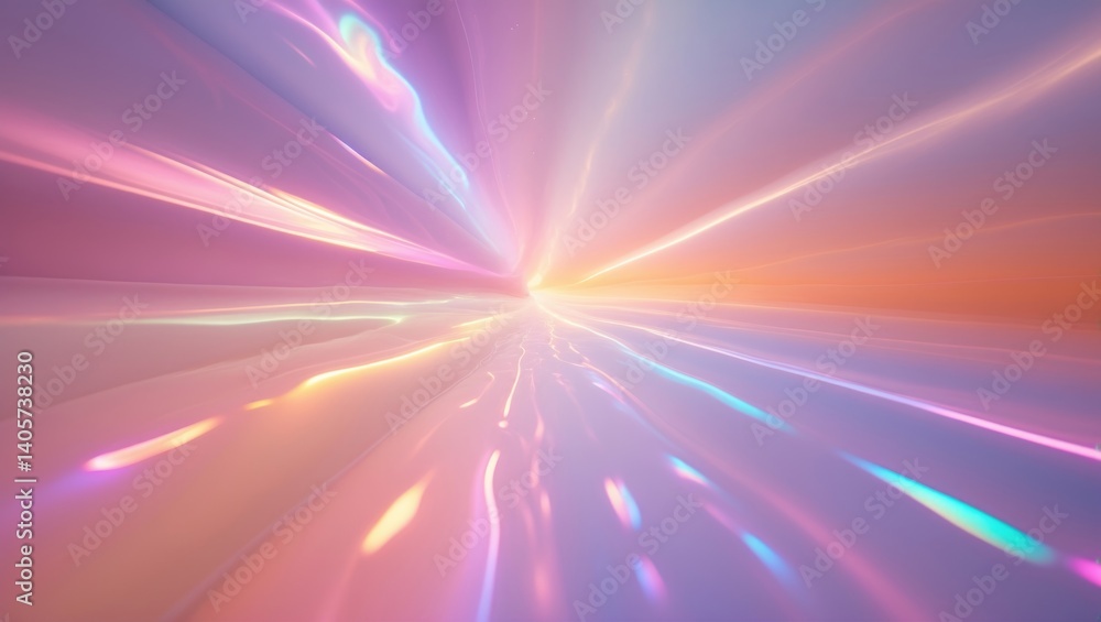 Aufkleber abstract background of holographic iridescent unicorn colors. flashing and glowing multicolored ligh