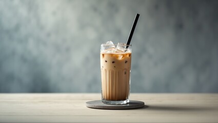 Cold coffee placed on a table