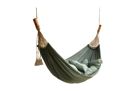 Hammock with Wooden Handle isolated on transparent background
 - Powered by Adobe