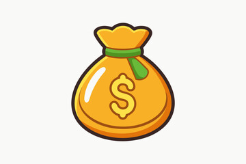 money bag with money