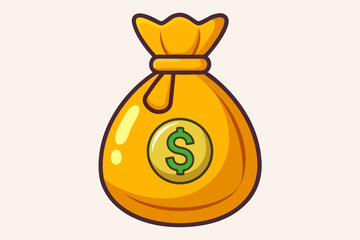 money bag with money