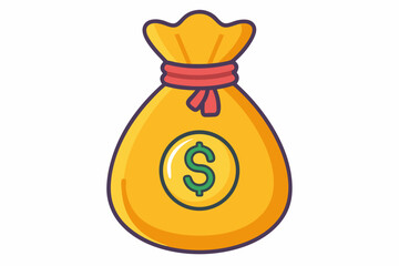 money bag with money