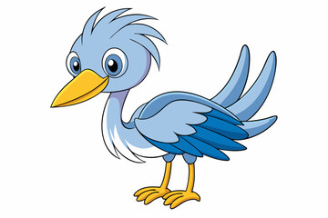 a cute bird vector art in illustration on white background
