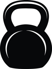 Kettlebell Silhouette Vector | Fitness, Gym & Workout Equipment Shape