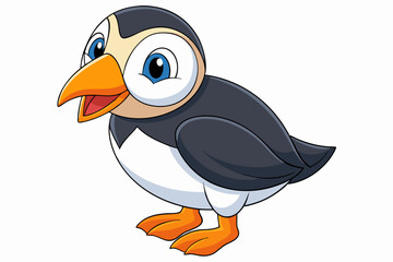 a cute bird vector art in illustration on white background
