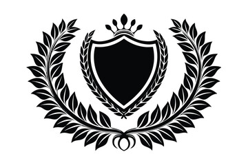 shield with laurel wreath