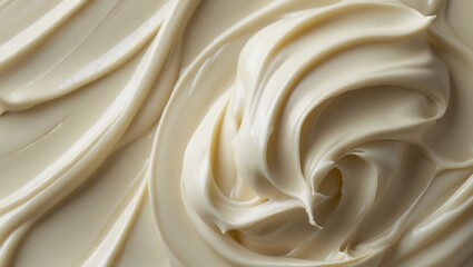 Obraz premium Close-up of icing frosting texture background