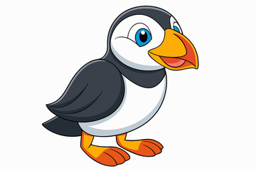 a cute bird vector art in illustration on white background
