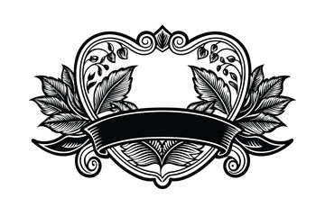 vintage floral frame