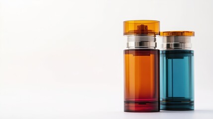 Colorful Vape Tank Collection: Isolated RDTA and E-Liquid for Electronic Cigarettes on a Crisp White Background