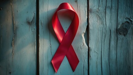 Awareness Campaign with Red Color Ribbon