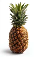 Fototapeta premium Pineapple Fruit Isolated on White Background Studio Shot